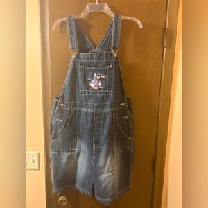 Disney Vintage Sailor SOS Eeyore Denim Shortall Overalls